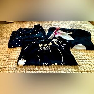 Lot of (3) 3/4 Sleeve Tops Size Medium